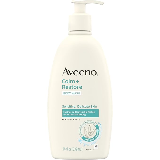 Aveeno Restorative Skin Therapy Sulfate-Free Body Wash 18 Fl oz